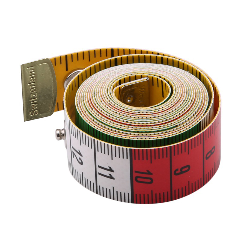 Sewing Gauge Ruler - 1,5 m weiches Maßband mit Druckknöpfen,