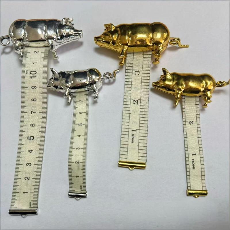 (Ce14)Antikes Schwein-Mini-Maß – Sewing Gauge Ruler Bewertung und Preis